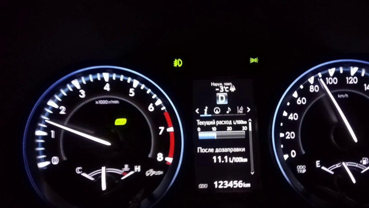 Расход топлива и красивый пробег Тойота Хайлендер Toyota Highlander