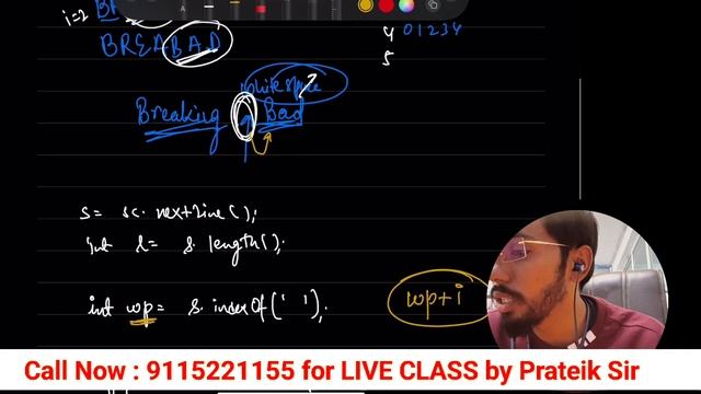 String Patterns Computer Class 10 ICSE ISC Java Programming