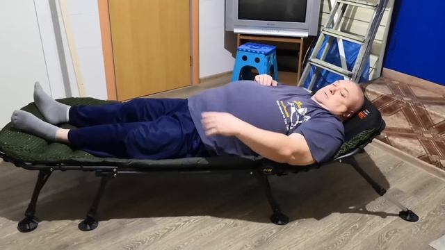 Раскладушка для охоты и рыбалки для крупных ребят кому за 150 кг смотреть онлайн