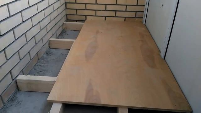 Пол на болконе своими руками