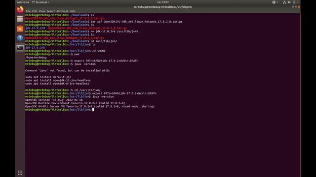 Installing Adoptium JDK on Linux смотреть онлайн