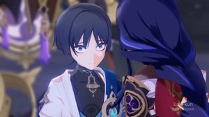 Скарамучча и Райдэн Эи/GAN_13_/Мама и кушать