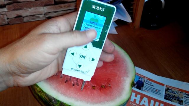 Лето 2016 первые арбузы в Кустанае ,проверка на нитраты. смотреть онлайн