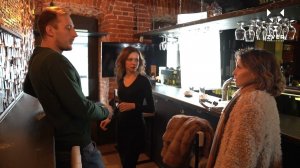 Backstage сериала «Звонок» сцена в кафе