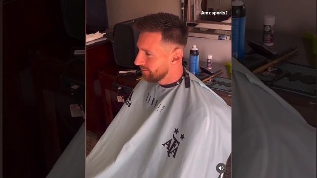 Messi new haircut ?#shorts #messi #youtubeshorts #goat