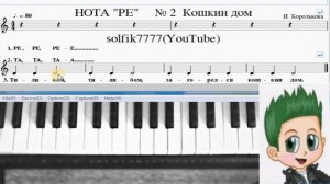 Фортепиано с нуля № 2 Кошкин дом ( И. Королькова "Крохе-музыканту"
