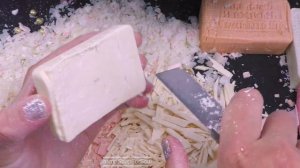? Хрустящие цветочки и завитки мыла. Нарезка кубиками _ Нежный бело-розовый набор ? ? видео для р