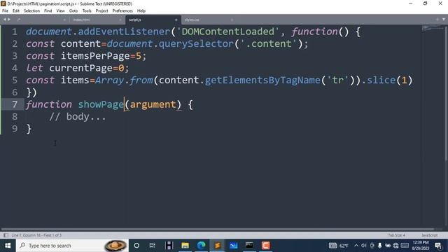How to make Pagination in HTML CSS & JavaScript