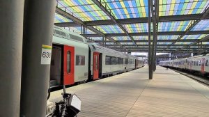 The longest domestic Intercity train in Belgium Oostende to Eupen via Gent, Brussels, Leuven & Liég