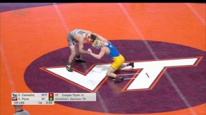 125lbs Colton Camacho (Pitt) vs Cooper Flynn (Virginia Tech)