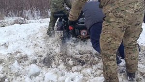 Зимний прохват. Я твой мот... толкал.