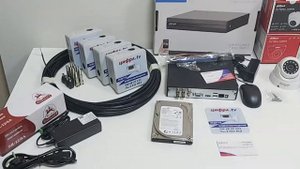 Полный комплект Видеонаблюдения Dahua 4 камеры