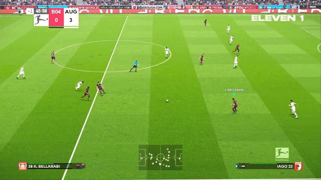 lEVERKUSEN AUSBURG (GULP) PES 2021 VIRTUA RED смотреть онлайн