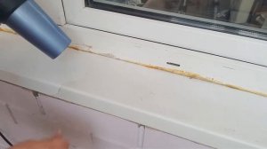 Как быстро снять старую пленку с пластикового подоконника