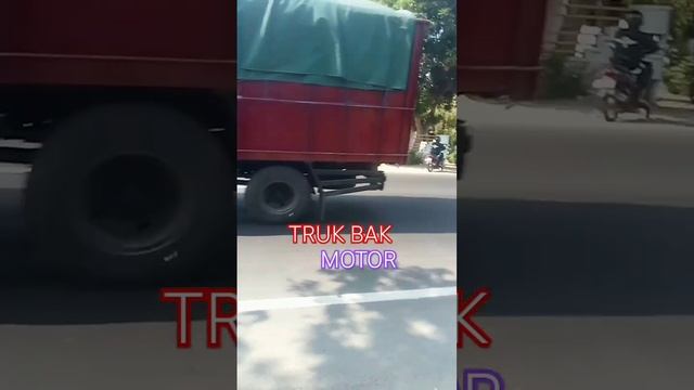 TEREKAM KAMERA TRUK BAK TOYOTA DYNA VS MOTOR RODA 3 BRO!
