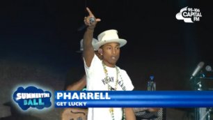 Pharrell Williams - Get Lucky (Capital Summertime Ball 2014) HD 21 06 2014