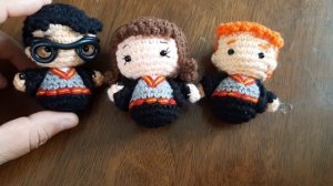 Harry Potter Ron Weasley Hermione Amigurumi a crochet - Día de la amistad?