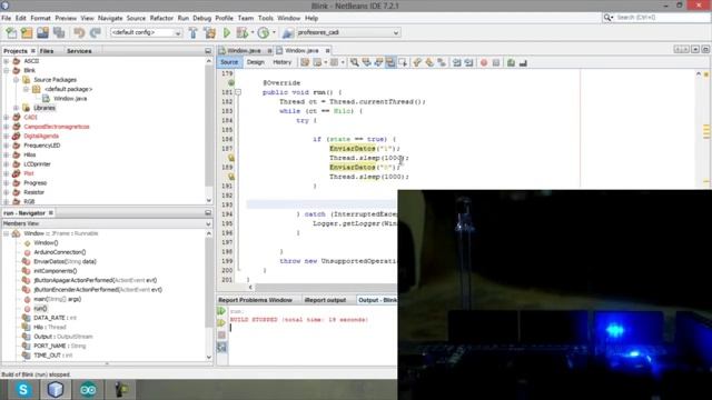 Arduino+Java: Ejemplo Blink usando los Java Threads смотреть онлайн