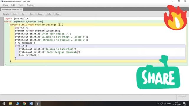 Fifth Program | Temperature Conversion | Java Class 5 смотреть онлайн