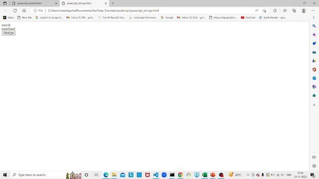 JavaScript String and String Methods