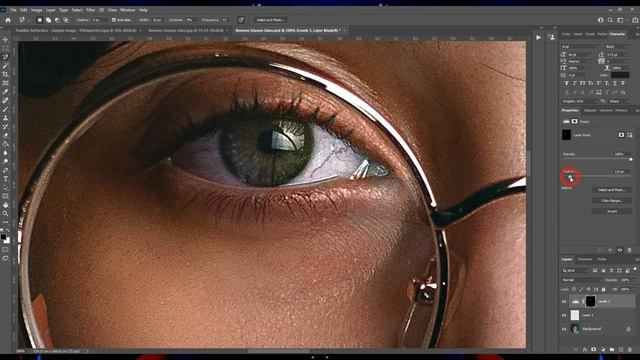 Photoshop tutorial - Remove Glare in Glasses in Photoshop смотреть онлайн
