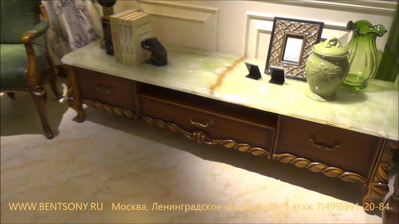 Видео обзор: Тумба "Лоренс А" классическая, столешница мрамор