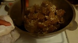 Говядина в казане с картошкой