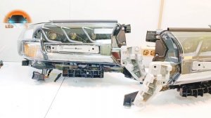 Toyota Land Cruiser 200 модернизация фар под Крузак 300. Установка Bi Led.
