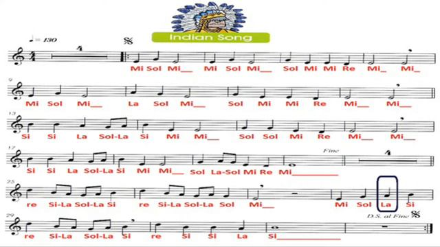 5° ano - Indian Song - flauta doce смотреть онлайн