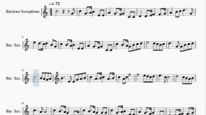 Baritone Sax Sheet Music: How to play State Anthem of the Russian Federation by Alexander Alexandro