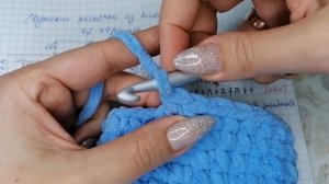 Мужские тапочки-носочки крючком из плюшевой пряжи (42-44 размер). Подробный МК.