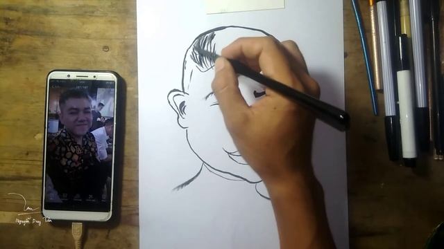 How To Draw Human Portrait | Funny Portrait # 5 | NDT Art Drawing смотреть онлайн