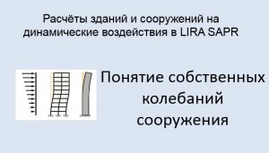 Расчёт на динамические воздействия в Lira Sapr Урок 1 Понятие колебаний сооружения