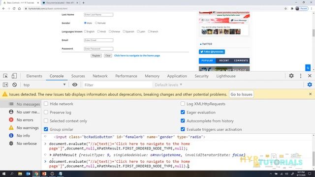 Perform Click Operation using JavascriptExecutor in Selenium WebDriver