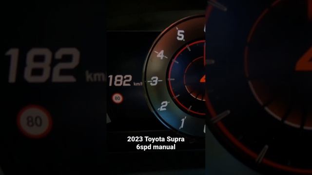 2023 Toyota GR Supra 6-speed manual 0-200km/h