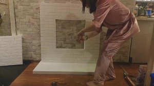 камин своими руками из пенопласта