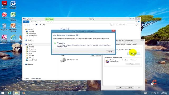 How to Run a Disk Check on Windows 8.1 - How to do Chkdsk - Free & Easy смотреть онлайн