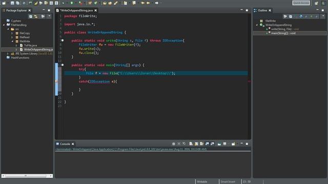 Java Tutorial - Write or append String to a File смотреть онлайн