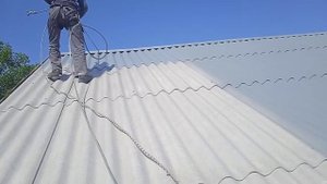 покраска шифера в серый