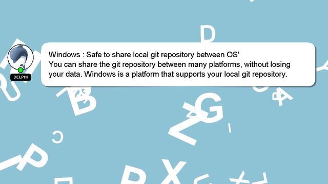 Windows : Safe to share local git repository between OS' смотреть онлайн