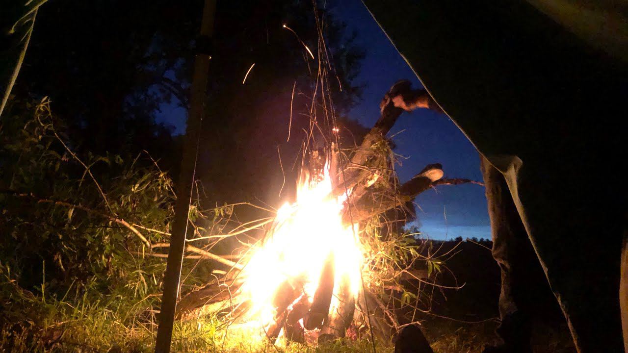 НОЧНАЯ РЫБАЛКА НА ОКЕ / Много ПУХА и Грязи НО ЛЕЩ КЛЮЁТ днём смотреть онлайн