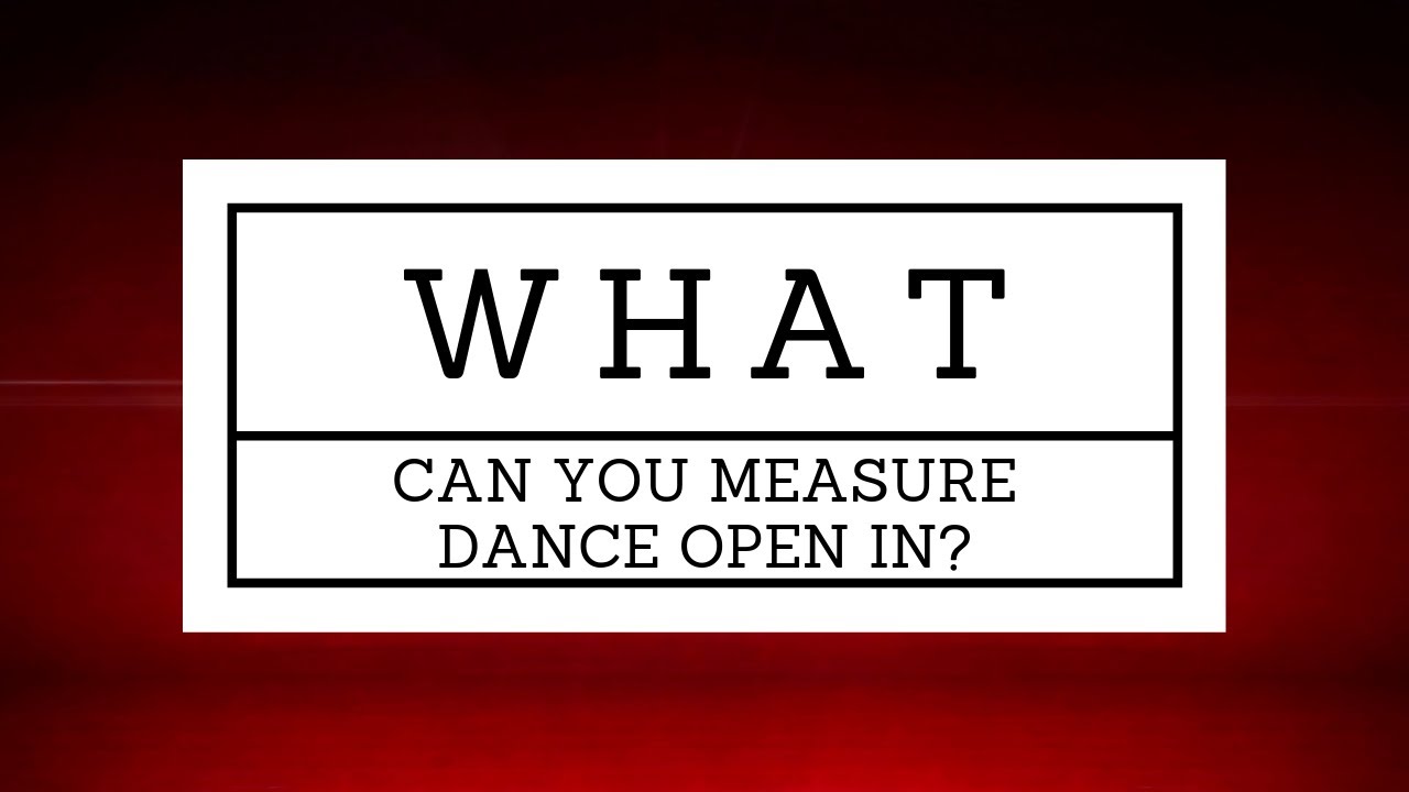 What can you measure the festival in? | #DanceOpenDaily