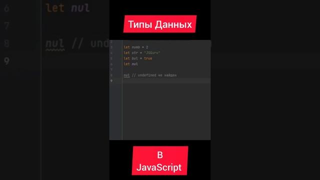 Типы данных в JavaScript часть 1. Уроки JavaScript часть 2. #программирование #врек #javascript