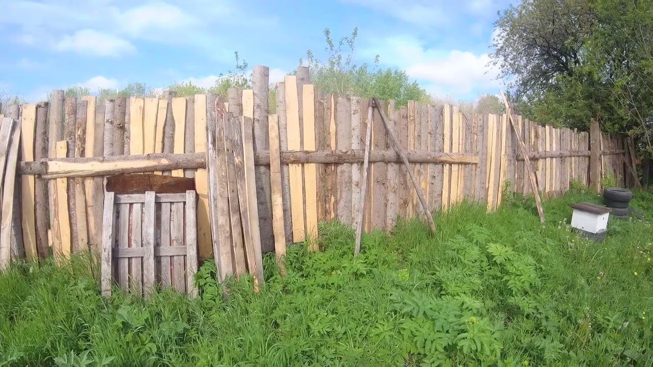 Изгородь на пасеке деревянная или металлическая? смотреть онлайн