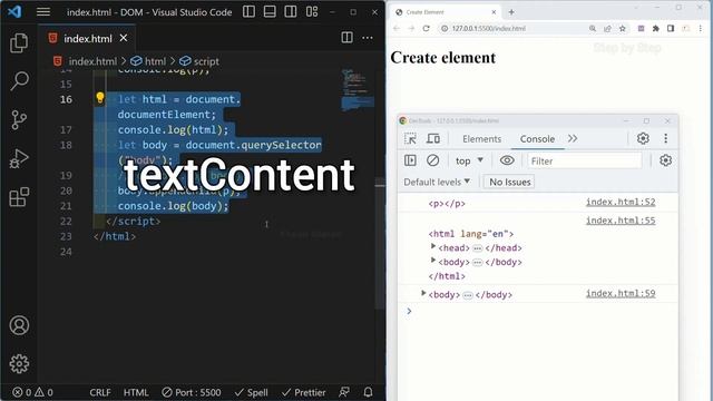 Attach Child using appendChild method || 39 || JavaScript  DOM Tutorial-109