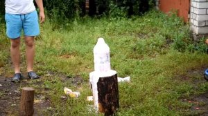 ЦВЕТНОЙ ФОНТАН ИЗ ПЕНЫ!