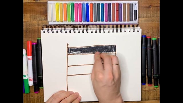 Урок рисования для детей. Рисуем флаг Германии! смотреть онлайн