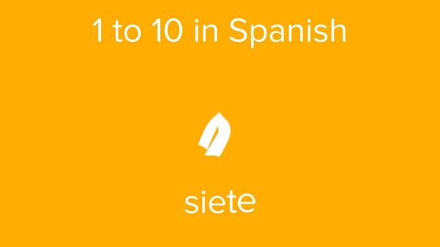 Count from 1 to 10 in Spanish смотреть онлайн