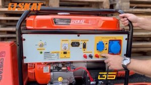 Генератор бензиновый с номиналом мощности 9,2квт с автоматическим запуском - скат угб-9200Е/Авто
