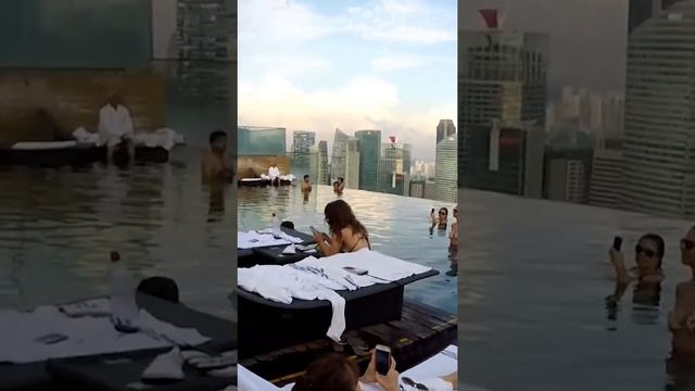 Marina Bay Sands Infinity Pool, SINGAPORE #shorts